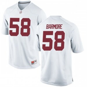 Youth Alabama Crimson Tide #58 Christian Barmore White Replica NCAA College Football Jersey 2403FPAW7